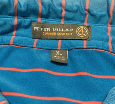 Peter Millar Summer Comfort Polo Shirt Mens  XL Embroidered The Bridge Golf Club