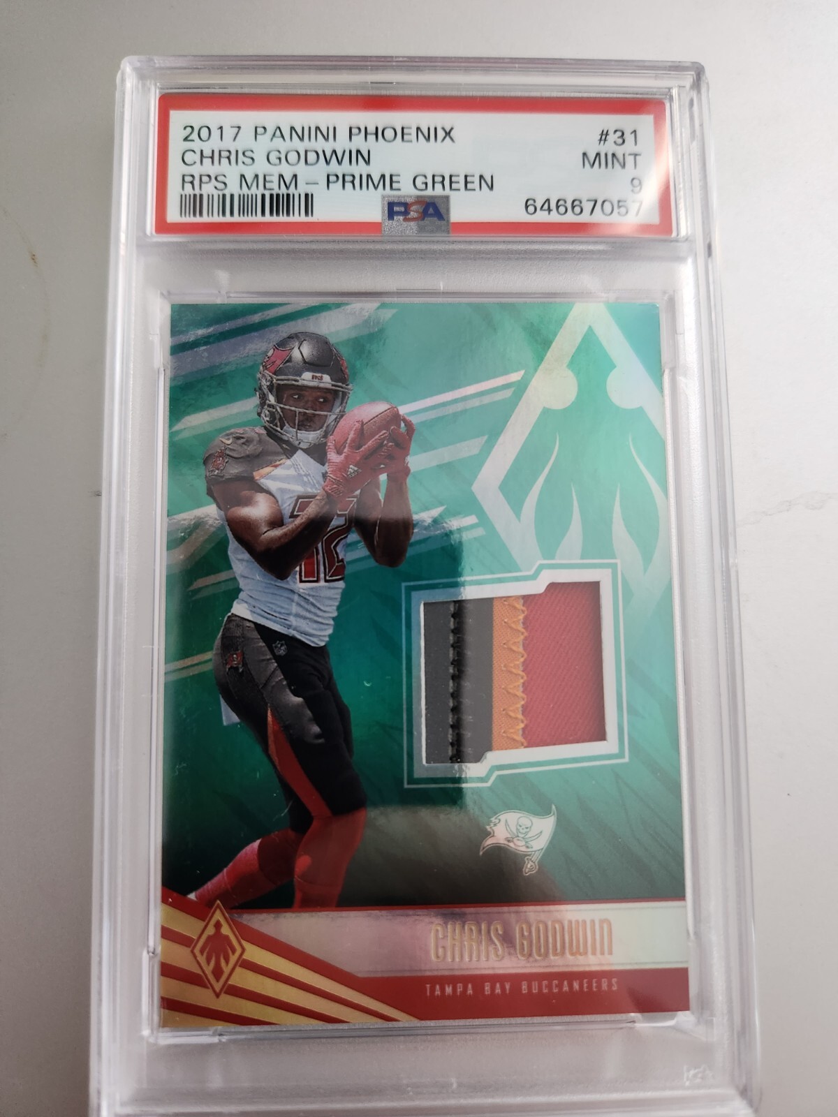 Chris Godwin Panini Phoenix Rps Memorabilia #31 Prime Green