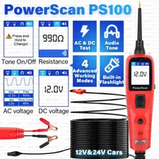 Autel® Powerscan PS100 Power Circuit Probe Tester, Automotive 12V 24V Electrical