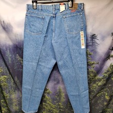 MADE IN USA Vintage NEW Wrangler Mens 42x30 Relaxed Fit Denim Jeans