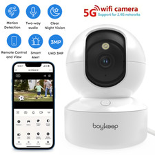 Security Camera 5G WIFI  Baby Pet Monitor Indoor Smart Home Night Vision Wired