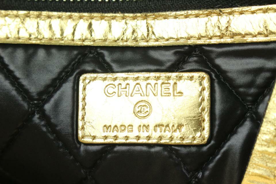 Chanel Votez Coco Gold O-Case Zip Clutch 92cas81 | eBay