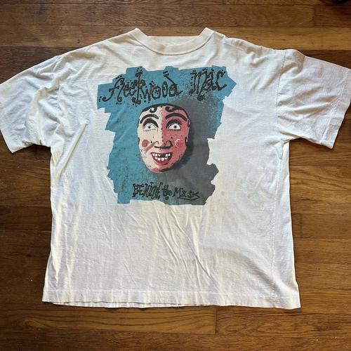 Fleetwood Mac Behind The Mask Australia Tour La 1990s vintage concert t-shirt, vintage, size L, single stitch, B+ condition