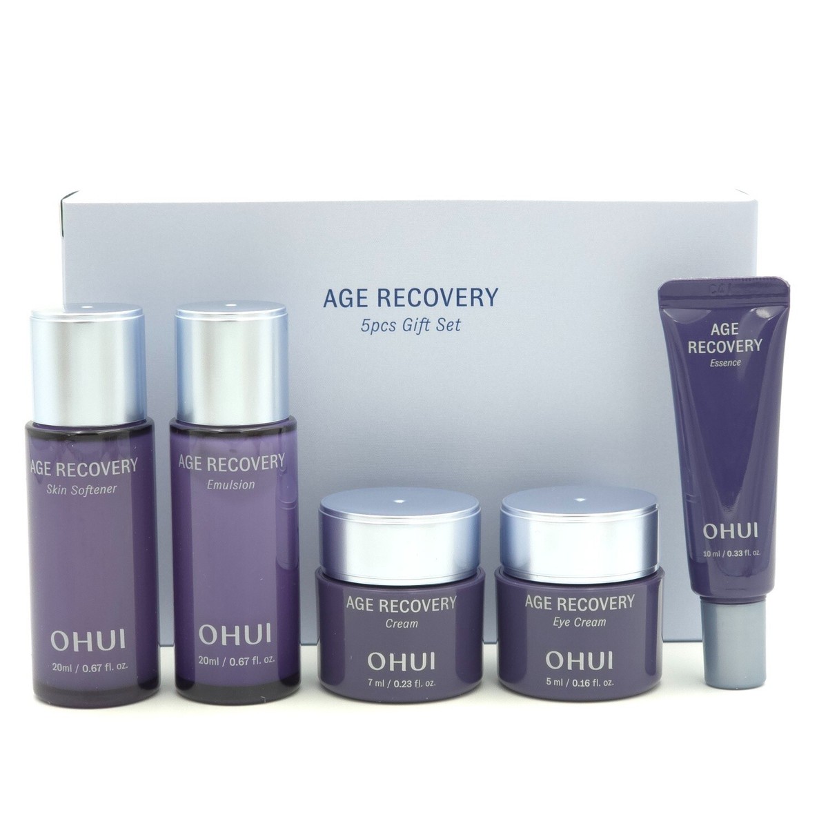 O HUI Age Recovery 5pcs Gift Set Anti Wrinkle Cream Emulsion Toner