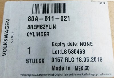 Audi Q5 17-18 Brake Master Cylinder 80A611021 for sale online | eBay