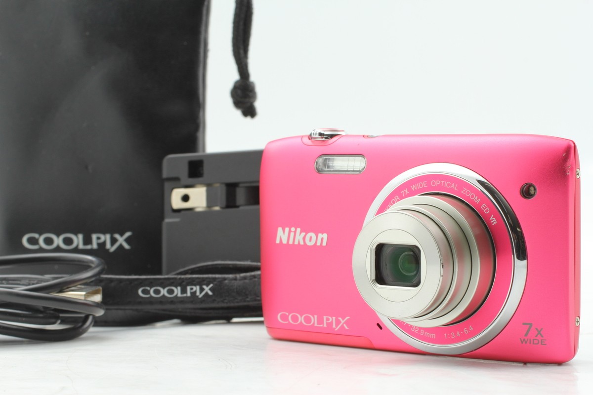 Near MINT] Nikon COOLPIX S3500 20.1MP Compact Digital Camera