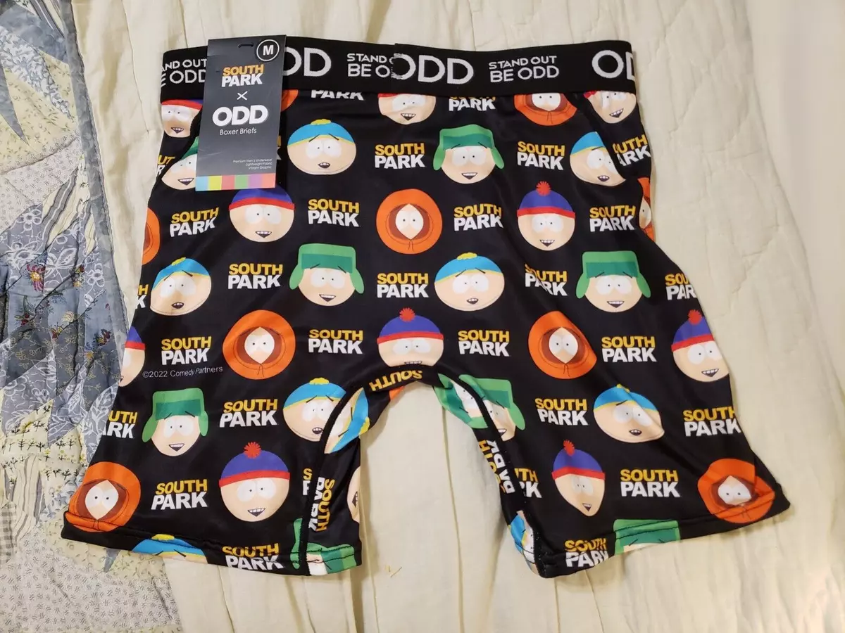 South Park Odd Sox Boxer Briefs Novelty Underwear Cartman Kenny Mens Size  Medium