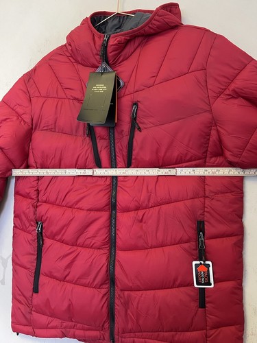 Hawke & Co Puffer Jacket Light weight quilted Water Resistant M Red - Picture 6 of 10
