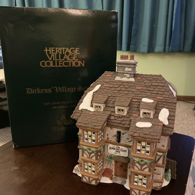 Dept 56 Heritage Coll. Dickens Village Series SIR JOHN FALSTAFF INN 4th Ed, 1995