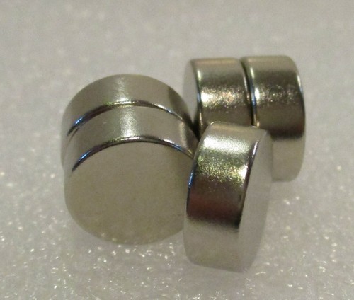 2K6014 - 5 x Neodymiun (Very Strong) Disc Magnets 10mm Dia x 4mm Thick Silver 1s - Picture 4 of 10
