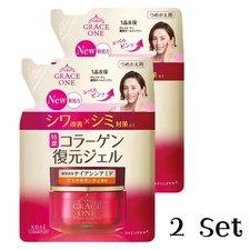 KOSE Grace One Wrinkle Repair Gel Refill 90g ×2 Set Anti-Aging Japan F/S