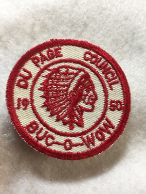 (56)  Boy Scouts-   1950 Du Page Council - Buc-O-Wow  patch
