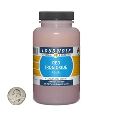 Iron Oxide Red / 8 Ounce Bottle / 99.7% Pure Reagent Grade / 25 Micron Powder