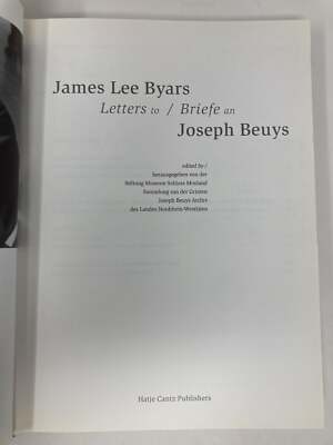James Lee Byars Letters to Joseph Beuys by Stiftung Museum Schloss