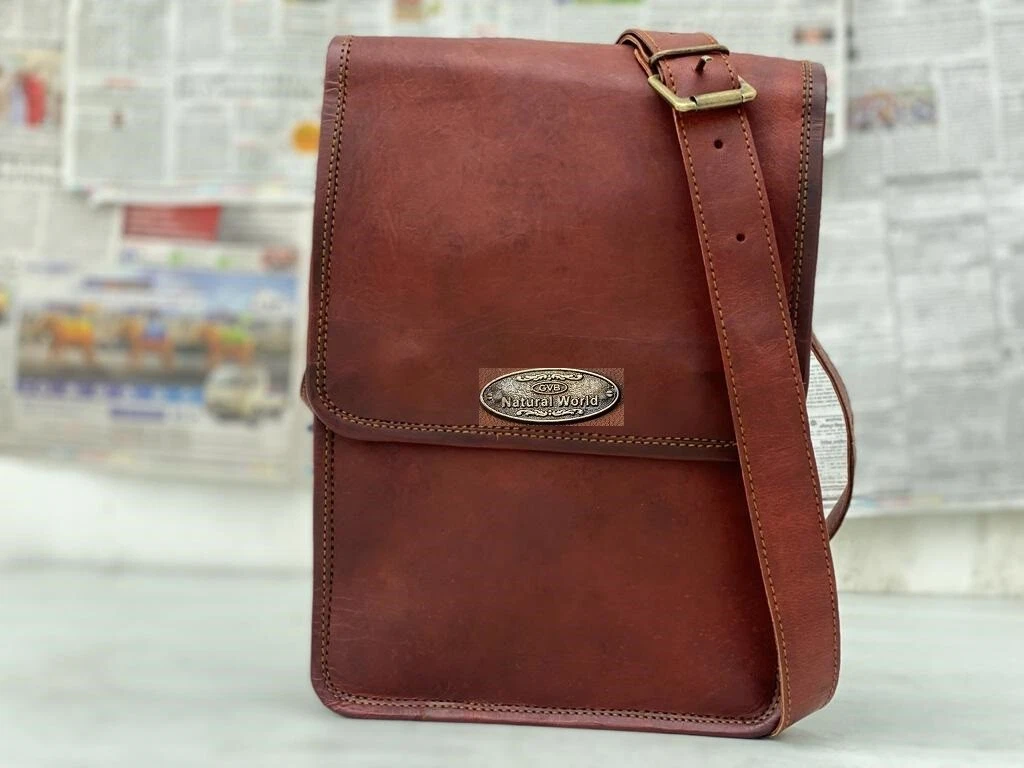 Mens work store satchel leather