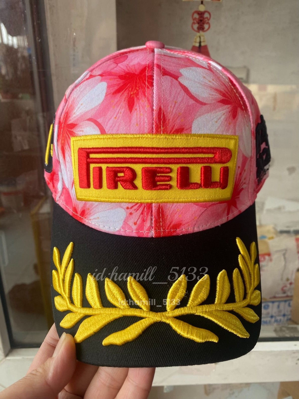 Pirelli 2026 Japan GP Cherry Blossom Pink Floral Casual Outdoor Baseball Cap