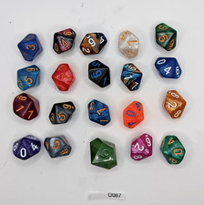 Large D10 Dice Lot Mixed Mfg x20