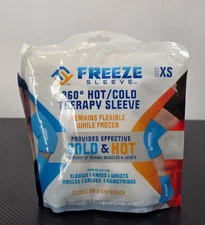 Freeze Sleeve 360 Degree Hot/Cold Therapy Sleeve Size XS, Pain Relief for Elbow,