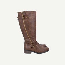 Dune London Womens Brown Knee-high Low Boots