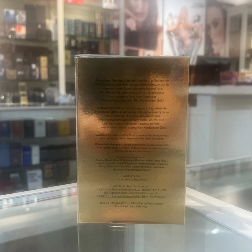 Kim Kardashian ORO 3,4 oz / 100 ml Eau de Parfum Perfume Spray NUEVO, SELLADO Foto 2 de 4