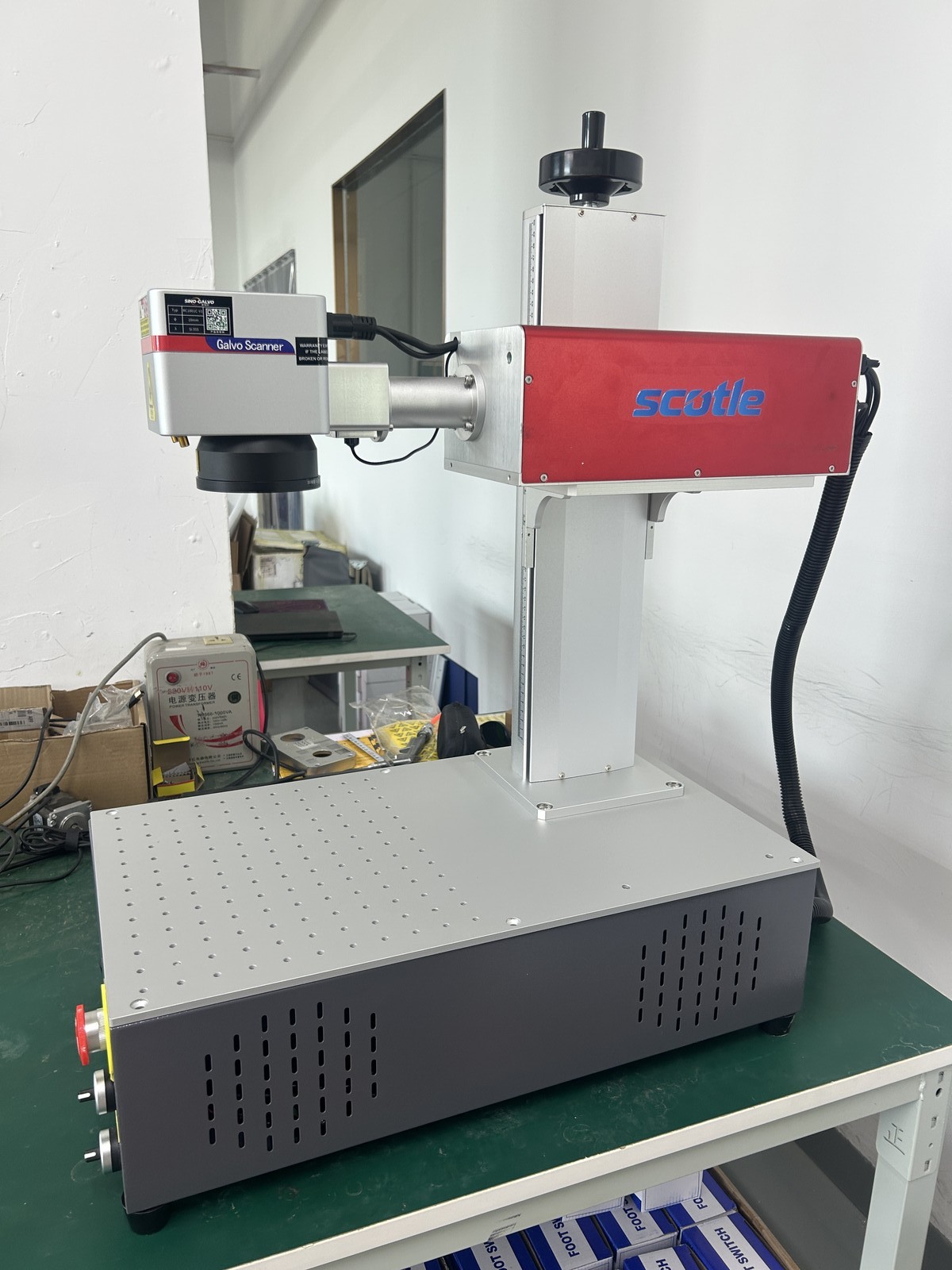 100W JPT M7 E2 Mopa Fiber Laser Marking Machine Color Marking Fit Lightburn