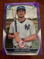 2023 Bowman Chrome Purple Refractor Hans Montero RC Limited Edition 159/250