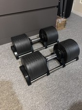 BRAINGAIN Adjustable Dumbbells Pair 32kg Each, 2kg Adjustable Increments