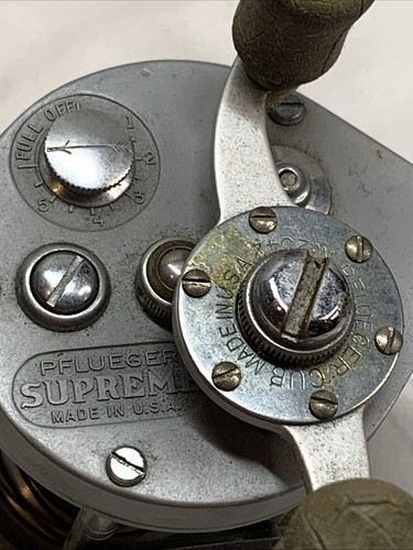 Mulinello da Pesca Pflueger Supreme n.1573 Vintage In Scatola Originale - Foto 11 di 21