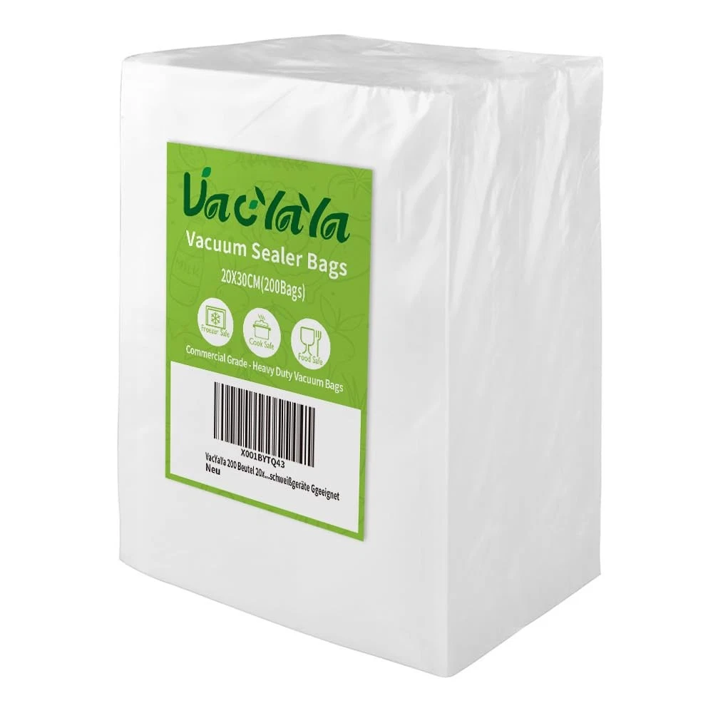 VacYaYa 200 Bags 20x30cm Vacuum Food Sealer Machine, (200Bags)20X30cm, White