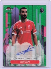 2026 Topps Finest Premier League Cody Gakpo /75 Auto 