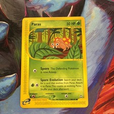 Pokémon TCG Paras Aquapolis 99/147 Regular Common Card, VINTAGE E-READER