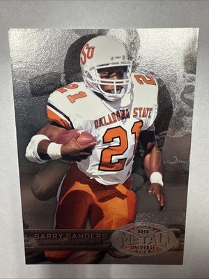 2012 Fleer Retro - 1997-98 Fleer Metal Barry Sanders #M-22