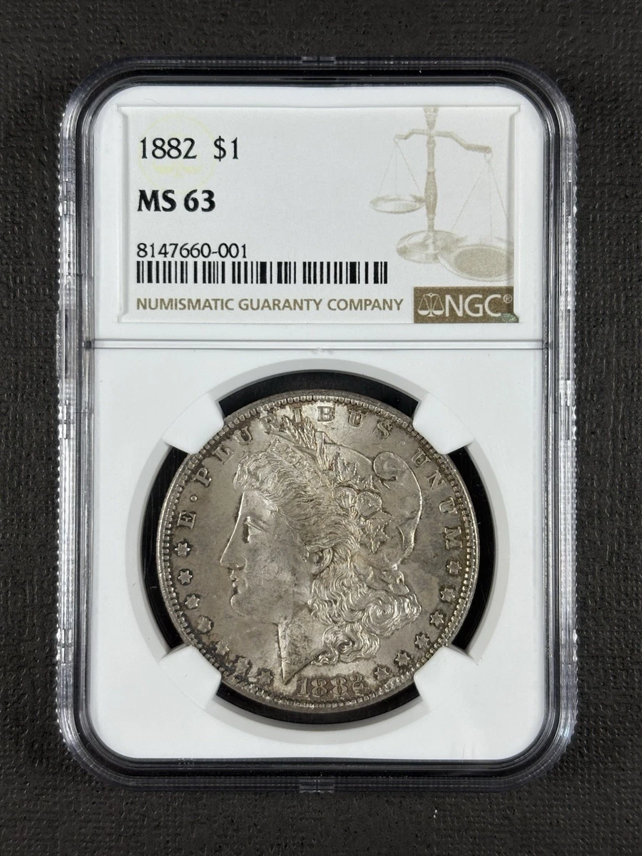 MS 63 Graded 1882 Year Morgan US Dollars (1878-1921) for sale | eBay