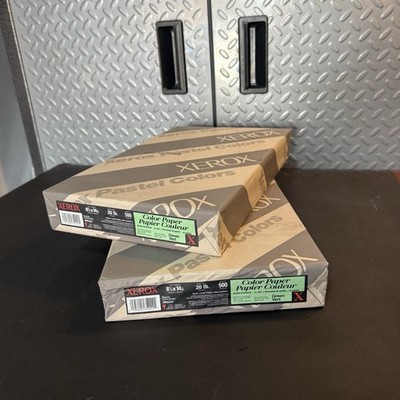 Xerox Color 20 lb 1000 sheets printer paper Green - 2 Packs - (8.5  x 14 )