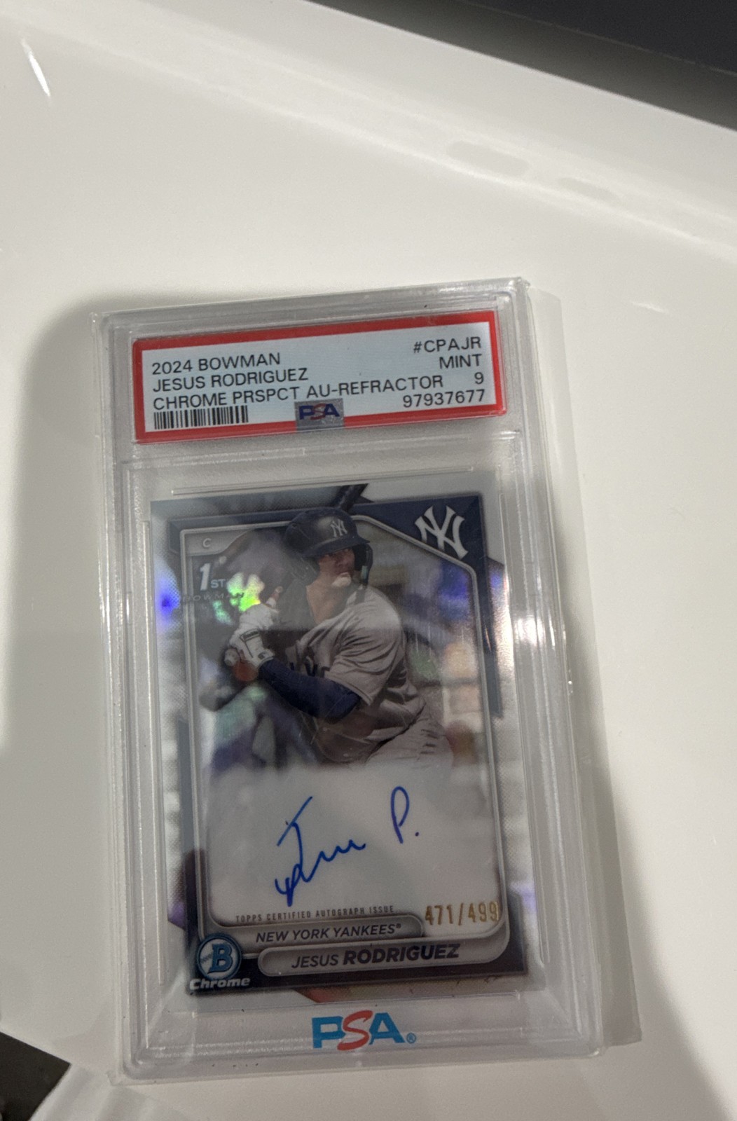 2024 Bowman - Chrome Prospect Autographs Jesus Rodriguez #CPA-JR Refractor /499 