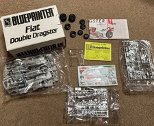 Fiat Double Dragster AMT 1:25 Model Kit BluePrinter (NEW)! #8605PO 