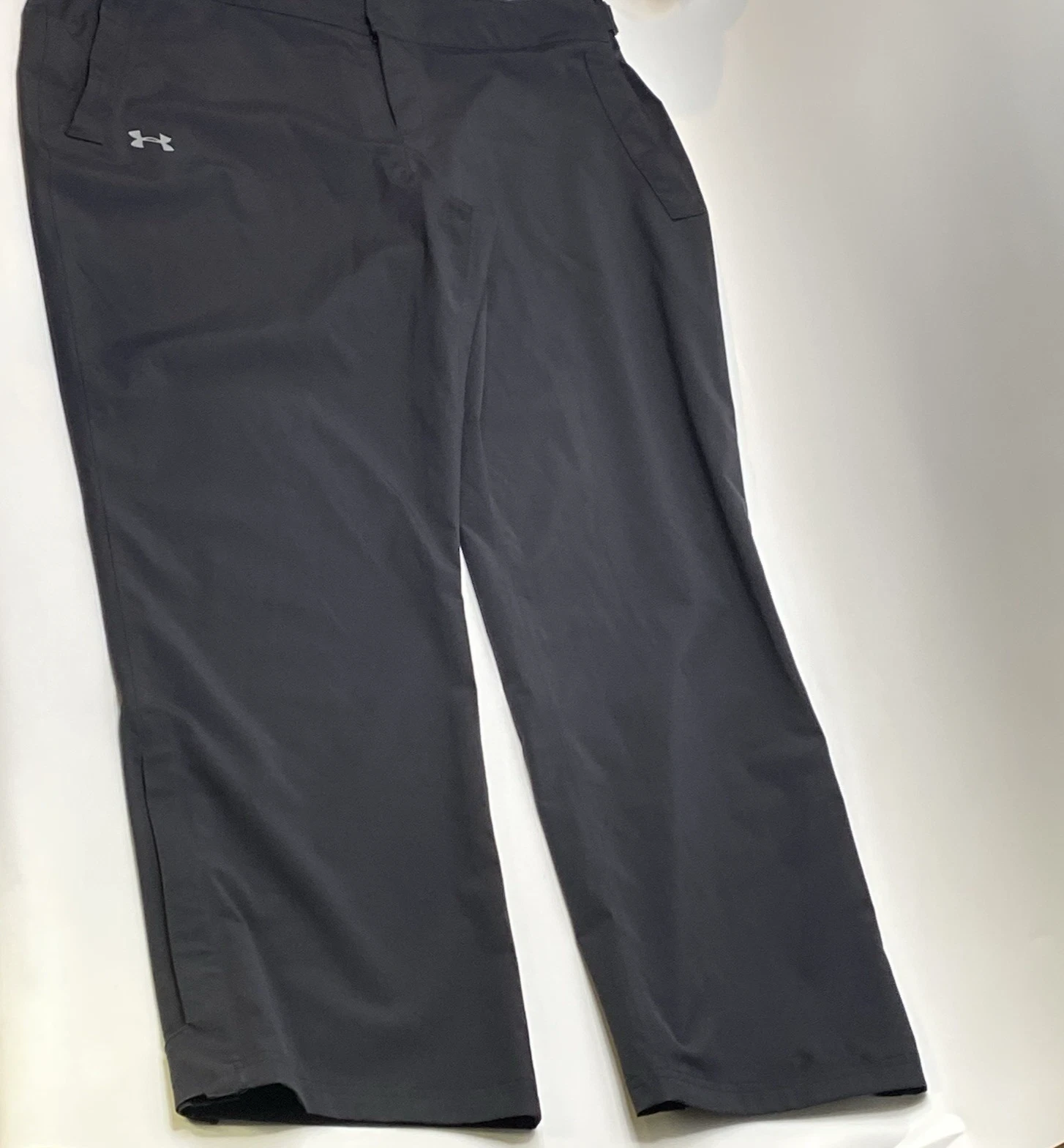Under Armour Mens All Weather LOOSE Pants XXL Tall Black Straight Leg Storm Wtpf