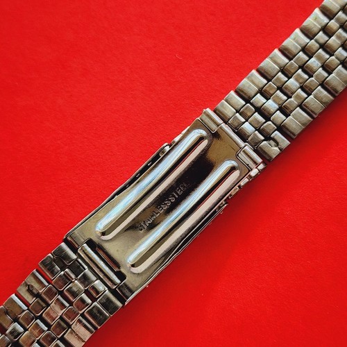 Reloj Pulsera Jubileo Vintage Firmado Japón Banda 18mm Acero Inoxidable Plata - Imagen 6 de 10