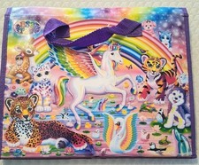 Lisa Frank Trifold Portfolio 2016 Rainbow Unicorn Folding Binder
