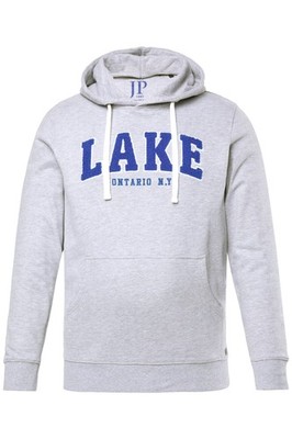 JP 1880 Herren große Größen Hoodie Kapuzensweater Badges Kängurutasche 843110