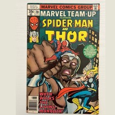 Marvel Team-Up #70 Spider-Man and Thor (Marvel 1978) Newsstand FN