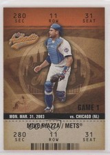 2003 Fleer Authentix Mike Piazza #67 HOF 0b7