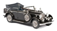 1933-1936 Mercedes Benz 290 W18 Cabriolet D Verdeck offen schwarz 1/43 Resine