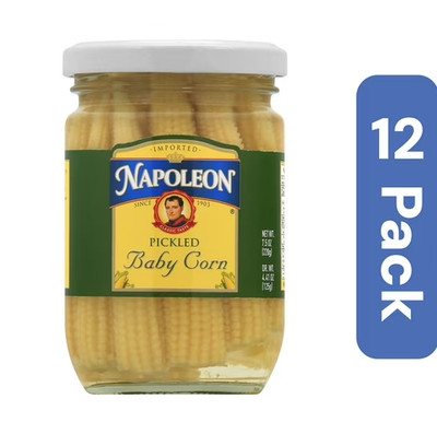 Napoleon Pickled Baby Corn 7.5 oz (Pack Of 12)