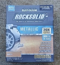 Rust-Oleum Rocksolid Metallic Floor Coating Kit Amaretto - NEW in Box
