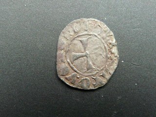 Venedig Tornesello Doge Vernier 1382 1400 Billon Münze für Umlauf in Kreta 0 6g
