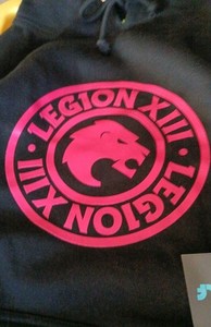 New LIV Golf League Legion XIII club Black Pink Logo Hoodie Sweatshirt Medium M