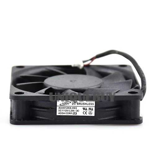 For ADDA AD0612HX-H93 12V 0.28A 6013 3pin 60*60*13mm Projector Cooling fan