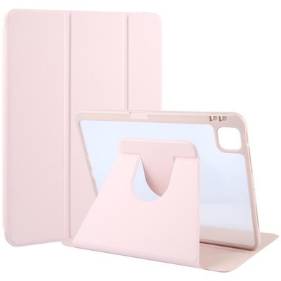 GEBEI Leder Hülle Rosa für iPad Pro 12.9 2020-2022, Smart Cover 3 Falten c