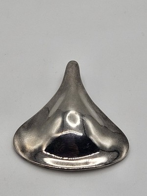 RLM Studio Sterlingsilber Modernist Blatt Anhänger Verstärker Robert Lee Morris 